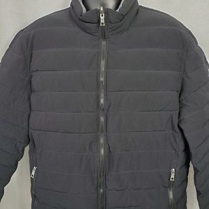 Nautica Reversible Quilted Jacket Black Gray